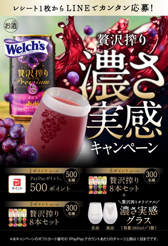 贅沢搾り 濃さ実感キャンペーン