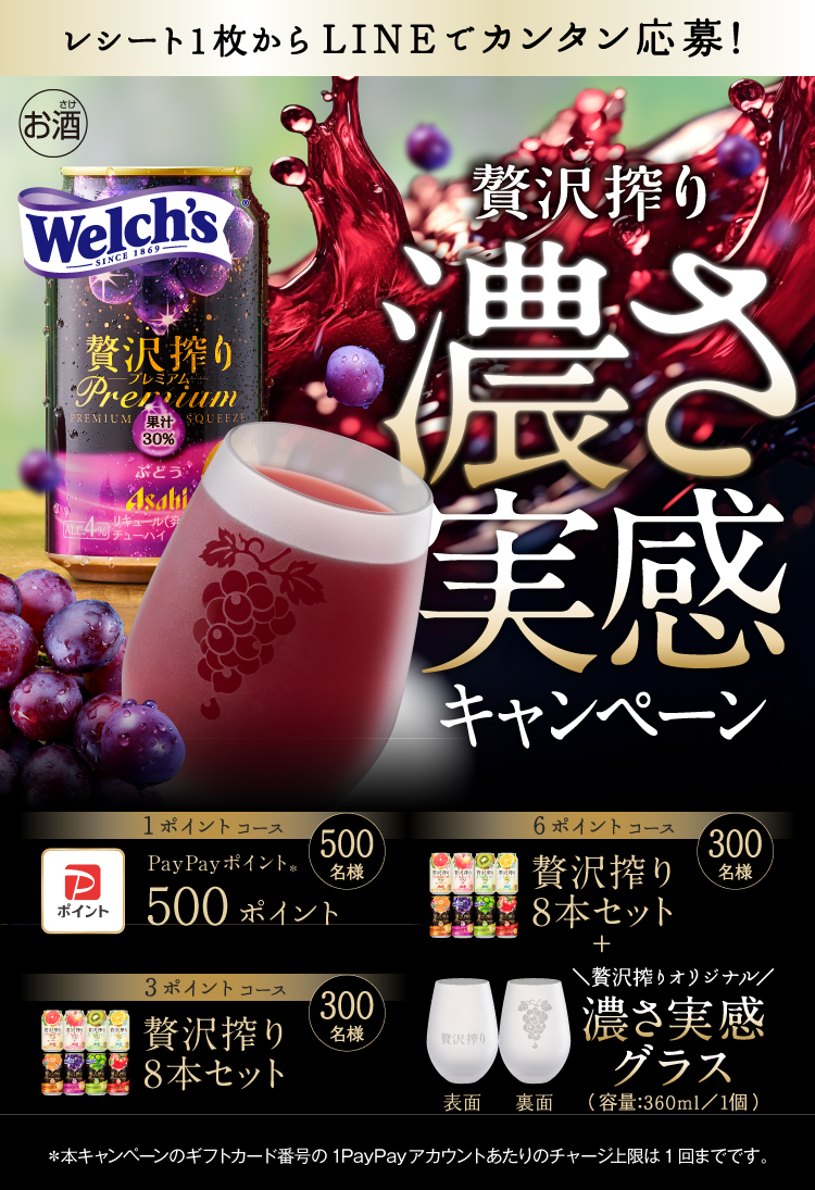 贅沢搾り 濃さ実感キャンペーン